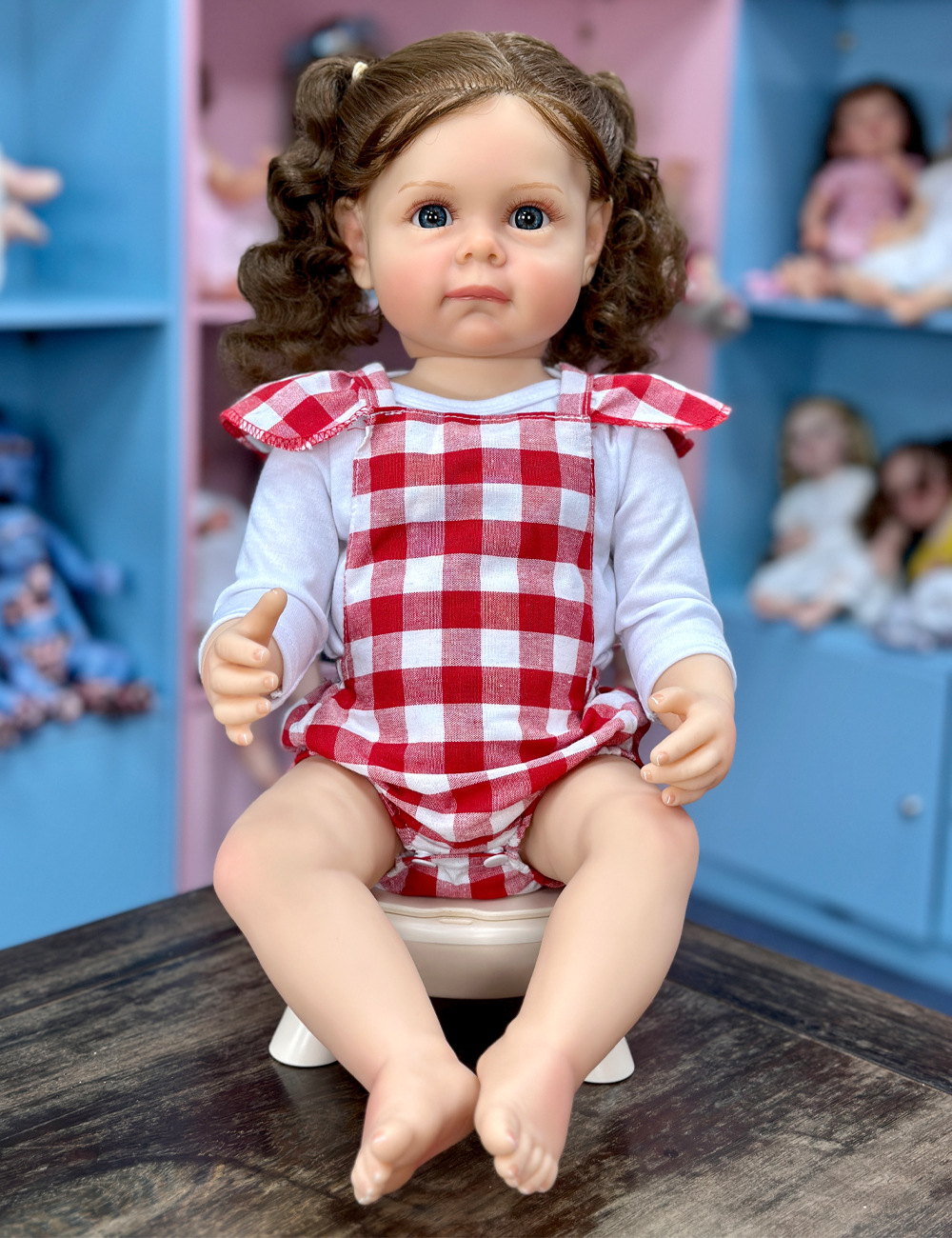 2142 red plaid doll photo